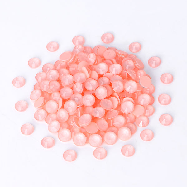 Neon Peach Pink Glass FlatBack Neon Rhinestones WholesaleRhinestone