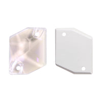 Electric Neon White Cosmic Shape High Quality Glass Sew-on Rhinestones