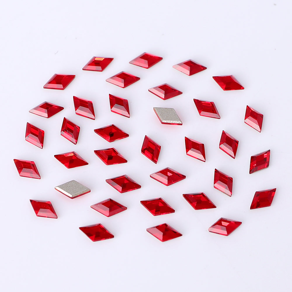 Rhombus Shape Multi Colors Small Size Glass Beveled Flat Back Fancy Rhinestones For Nail Art WholesaleRhinestone