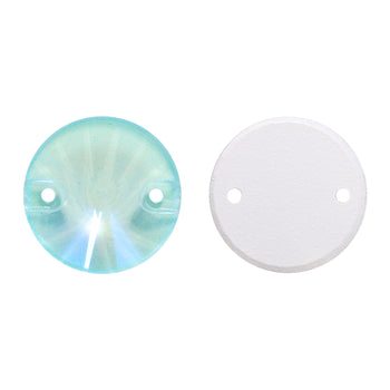Electric Neon Light Azore Rivoli Shape High Quality Glass Sew-on Rhinestones WholesaleRhinestone