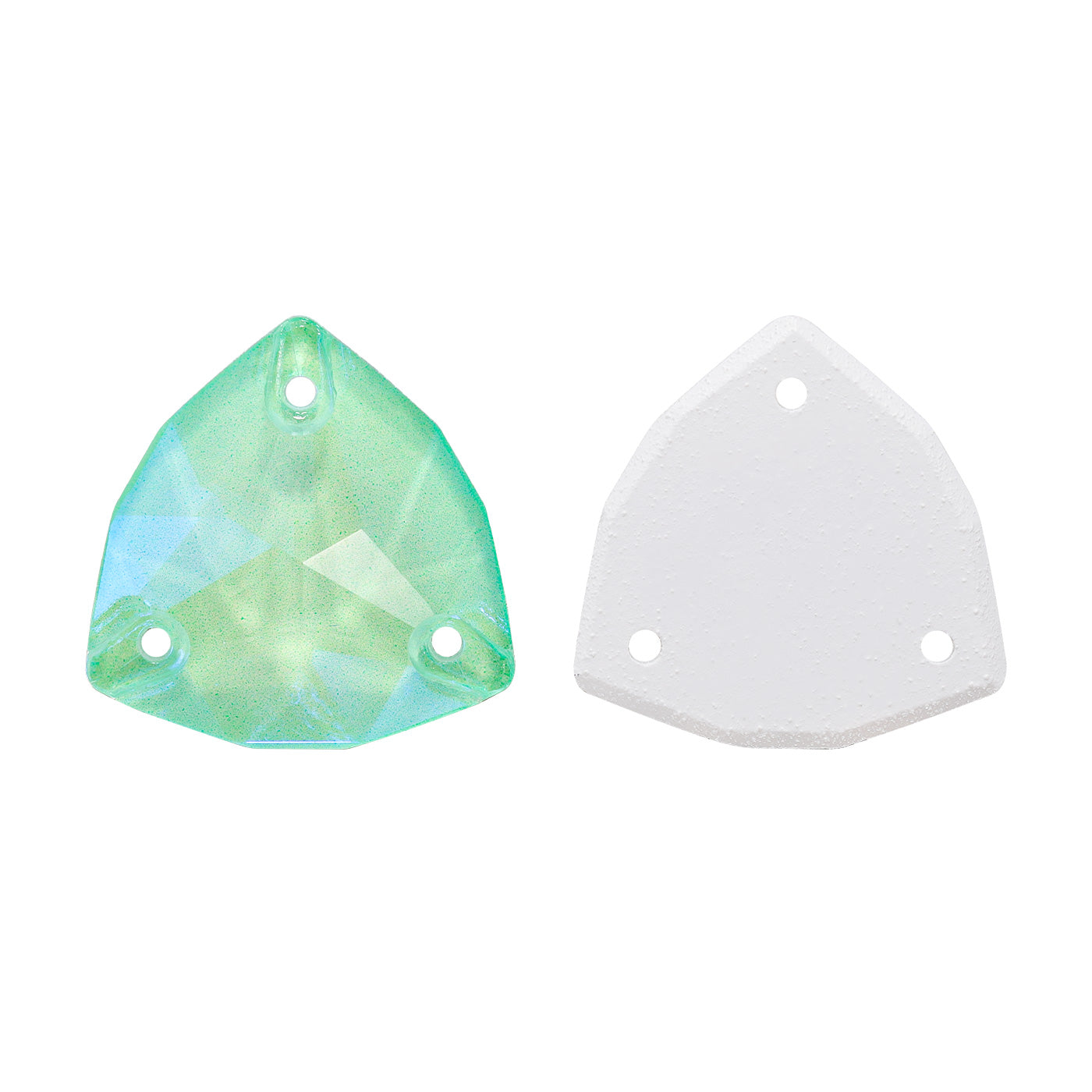 Electric Neon Greenwrap Trilliant Shape High Quality Glass Sew-on Rhinestones WholesaleRhinestone メイン画像