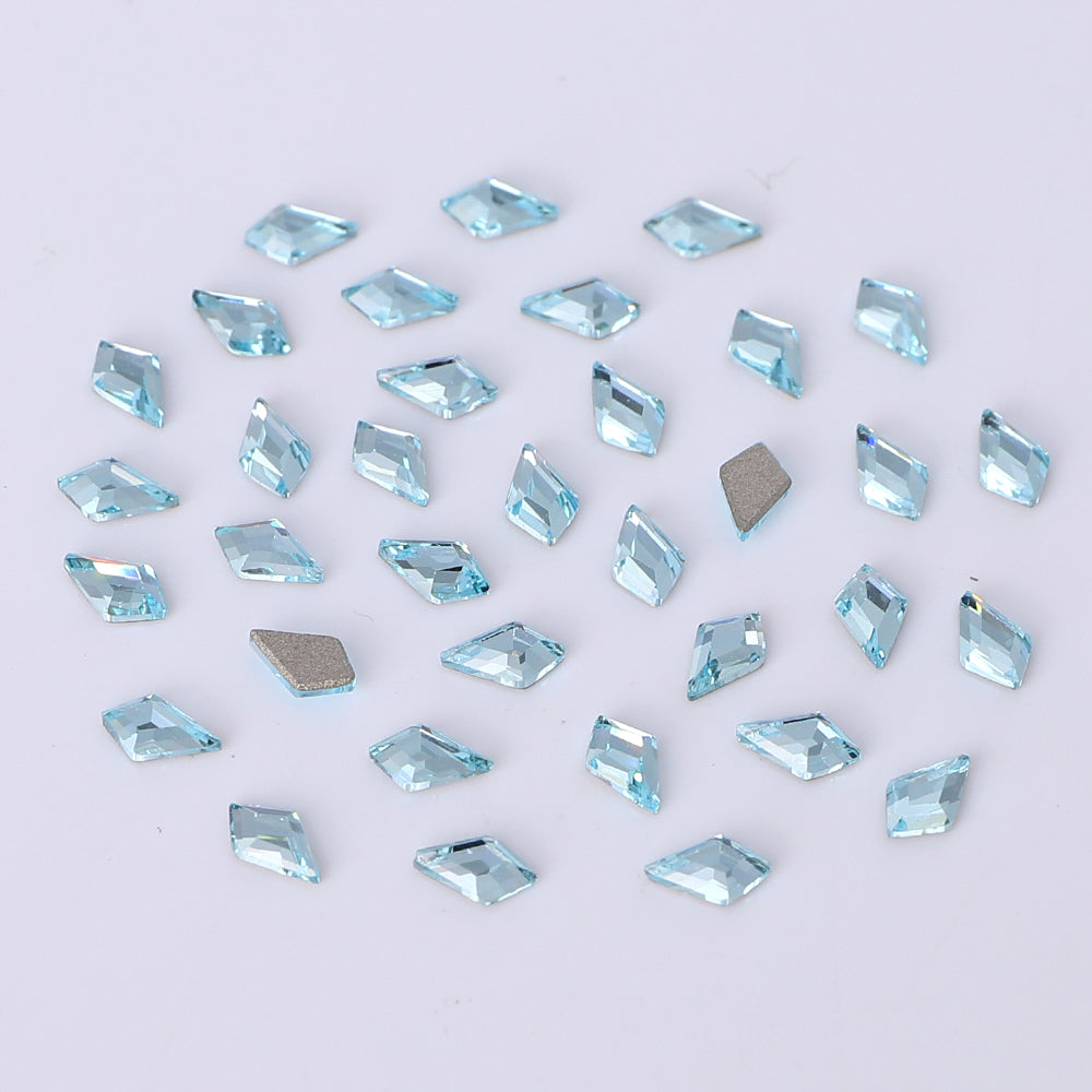 Arrow Shape Multi Colors Small Size Glass Beveled Flat Back Fancy Rhinestones For Nail Art WholesaleRhinestone