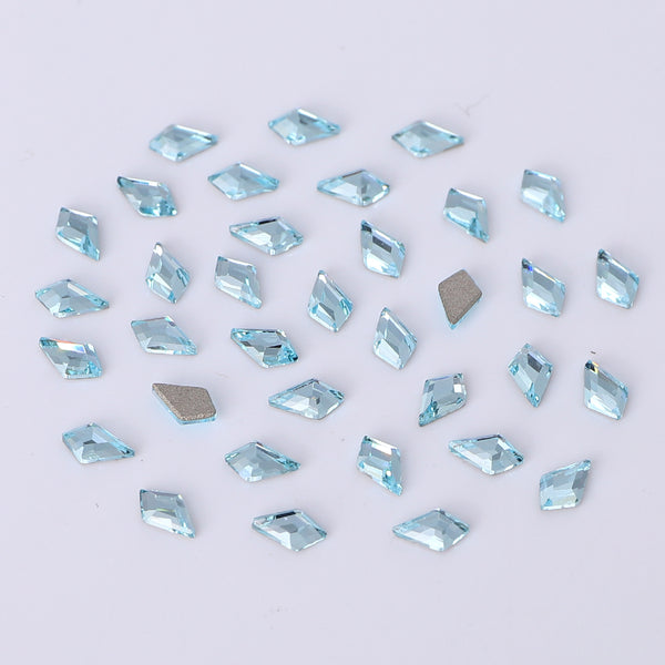 Arrow Shape Multi Colors Small Size Glass Beveled Flat Back Fancy Rhinestones For Nail Art WholesaleRhinestone