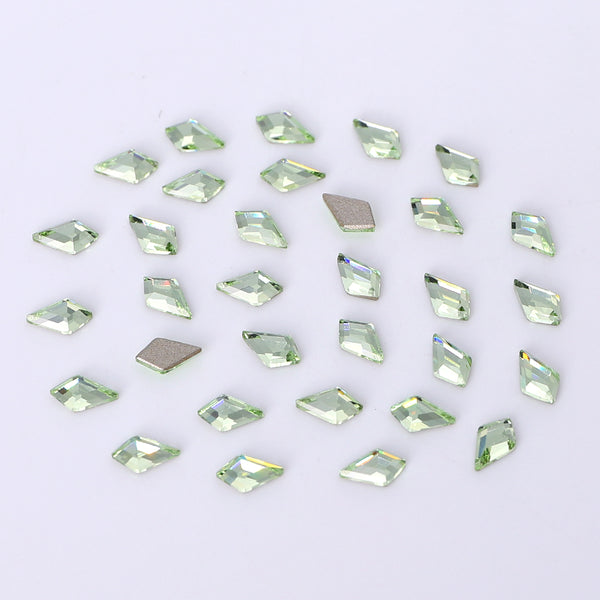 Arrow Shape Multi Colors Small Size Glass Beveled Flat Back Fancy Rhinestones For Nail Art WholesaleRhinestone