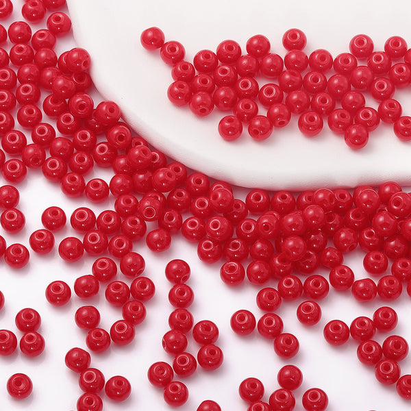 Various Colors 4.5 MM Round Shape Glass Seed Beads for Bracelets and Jewelry Making WholesaleRhinestone
