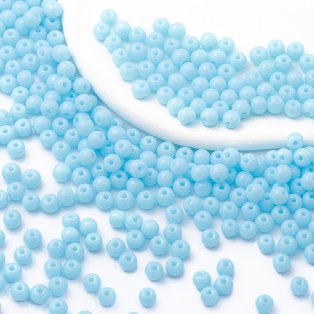 Various Colors 4.5 MM Round Shape Glass Seed Beads for Bracelets and Jewelry Making WholesaleRhinestone