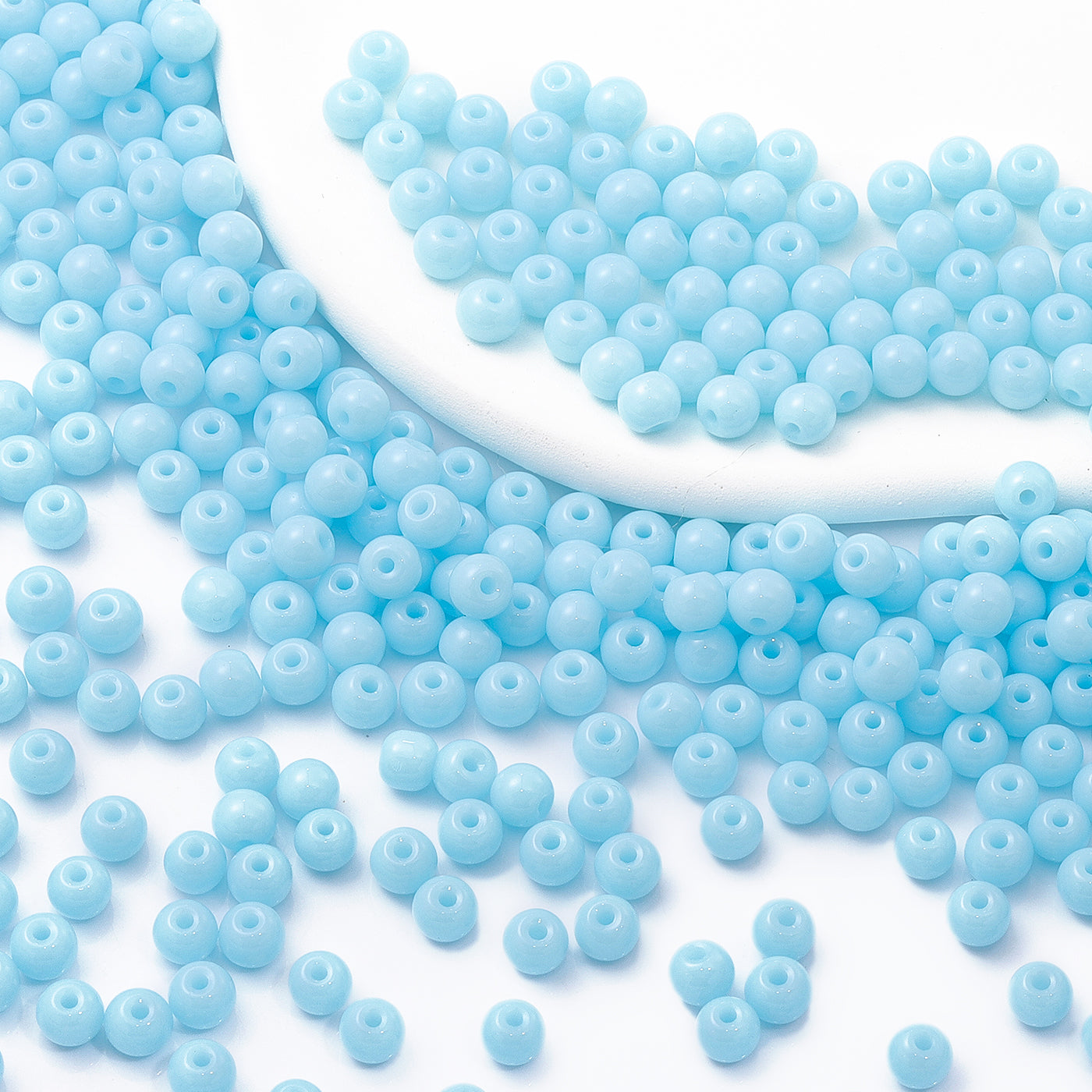 Various Colors 4.5 MM Round Shape Glass Seed Beads for Bracelets and Jewelry Making WholesaleRhinestone
