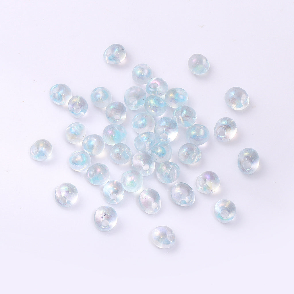 TMAB004 Transparent AB Drop Shape Glass Seed Beads WholesaleRhinestone