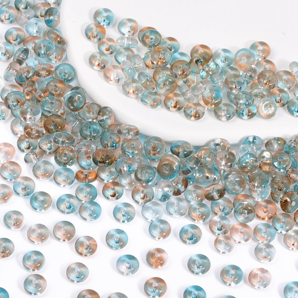 Various Colors Transparent Candy Series Lucky Buckle Shape Glass Seed Beads WholesaleRhinestone