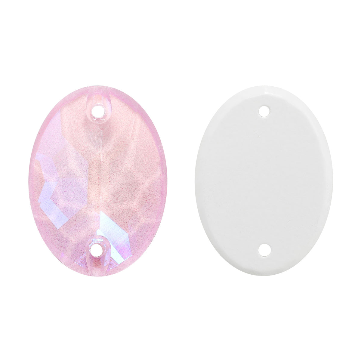 Electric Neon Light Rose Oval Shape High Quality Glass Sew-on Rhinestones WholesaleRhinestone メイン画像