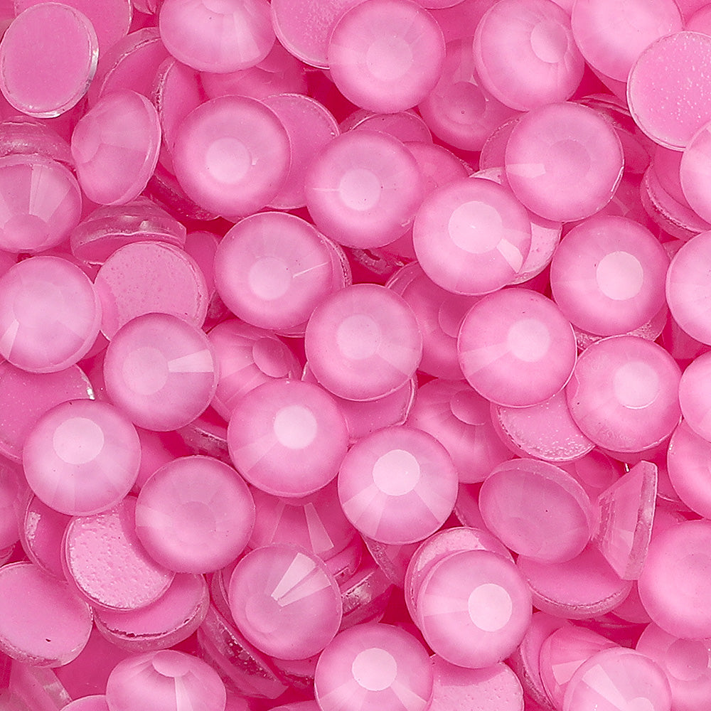 Mocha Neon Pink Glass Flat Back Rhinestones WholesaleRhinestone Huvudsaklig produktbild