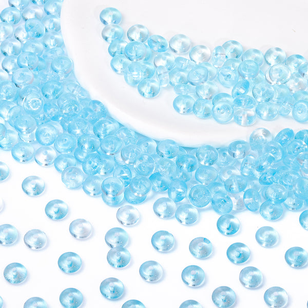 Various Colors Transparent Candy Series Lucky Buckle Shape Glass Seed Beads WholesaleRhinestone
