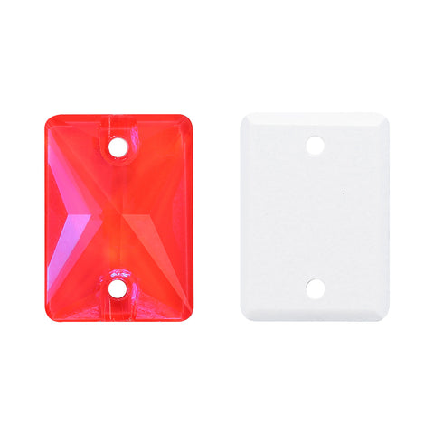 Electric Neon Hyacinth Rectangle Shape High Quality Glass Sew-on Rhinestones WholesaleRhinestone 메인 이미지