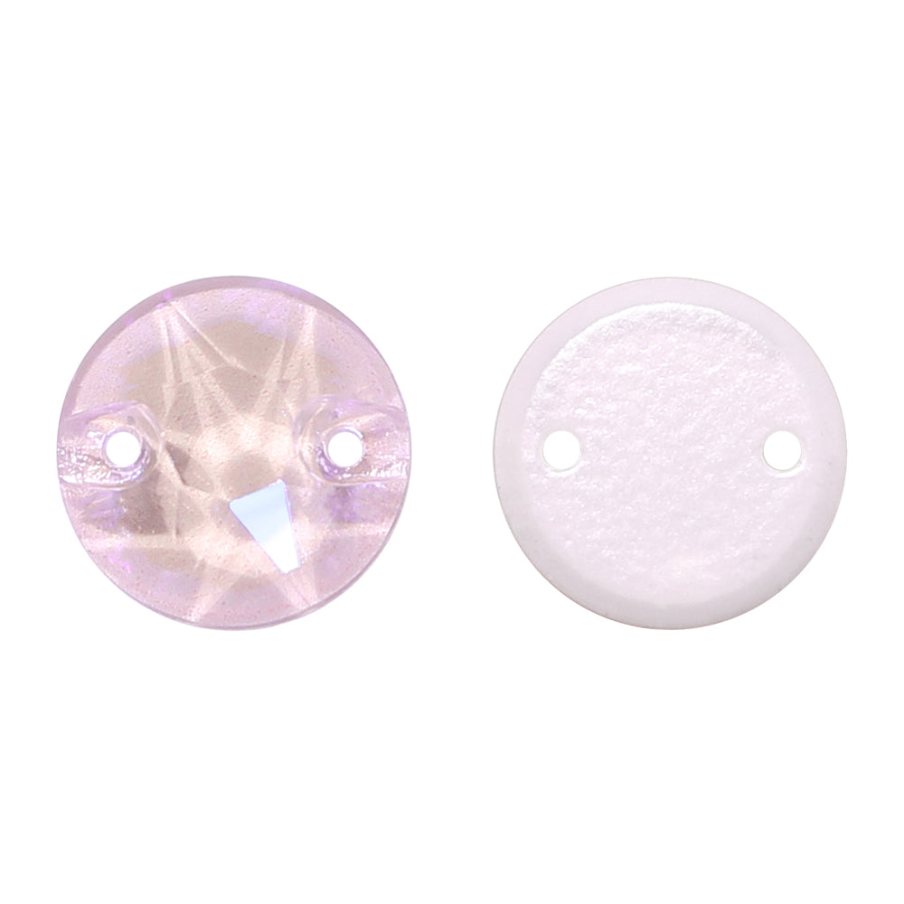 Electric Neon Light Rose XIRIUS Round Shape High Quality Glass Sew-on Rhinestones WholesaleRhinestone 메인 이미지