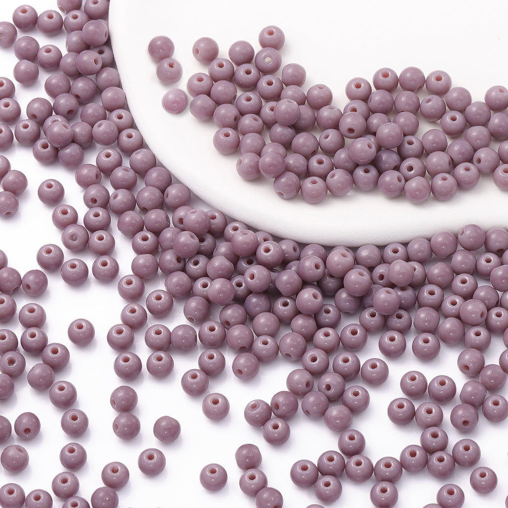 Various Colors 4.5 MM Round Shape Glass Seed Beads for Bracelets and Jewelry Making WholesaleRhinestone