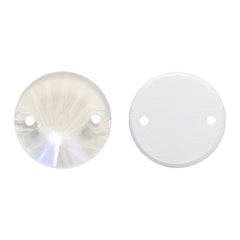 Electric Neon White Rivoli Shape High Quality Glass Sew-on Rhinestones