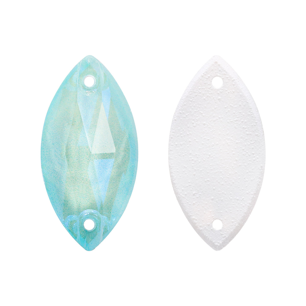 Electric Neon Light Azore Navette Shape High Quality Glass Sew-on Rhinestones WholesaleRhinestone