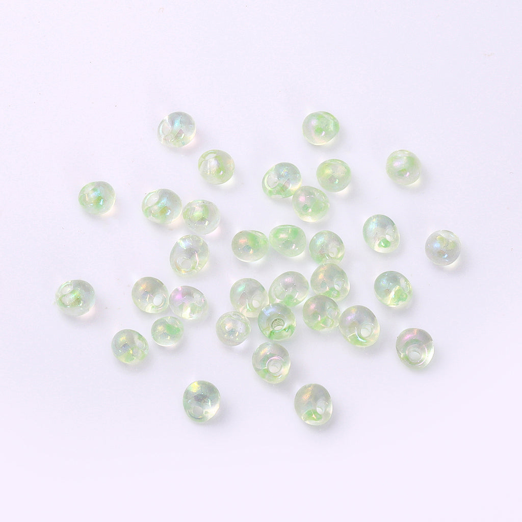 TMAB006 Transparent AB Drop Shape Glass Seed Beads WholesaleRhinestone