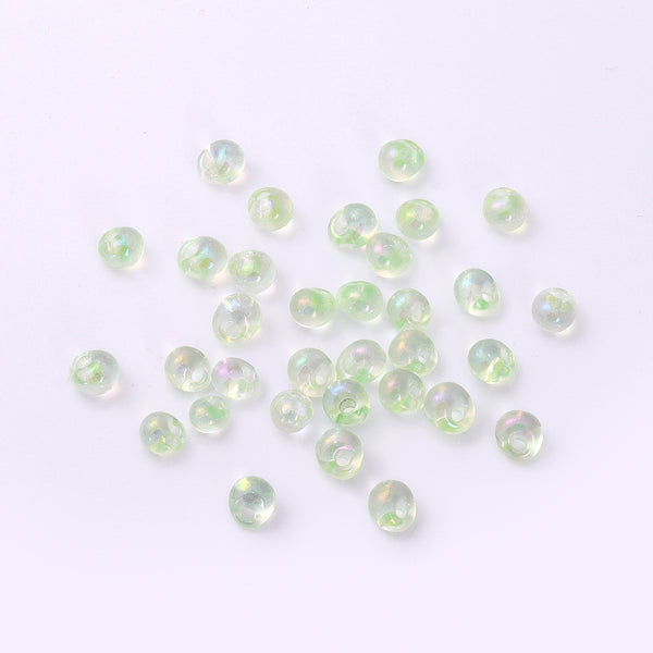 TMAB006 Transparent AB Drop Shape Glass Seed Beads WholesaleRhinestone