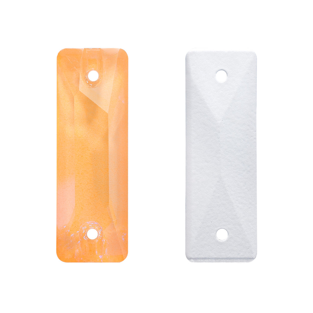 Electric Neon Sunflower Cosmic Baguette Shape High Quality Glass Sew-on Rhinestones WholesaleRhinestone