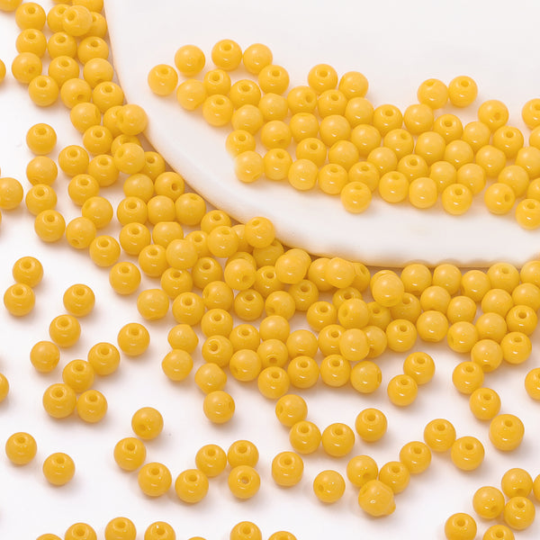 Various Colors 4.5 MM Round Shape Glass Seed Beads for Bracelets and Jewelry Making WholesaleRhinestone