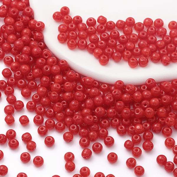 Various Colors 4.5 MM Round Shape Glass Seed Beads for Bracelets and Jewelry Making WholesaleRhinestone