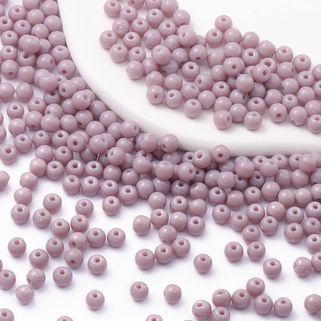 Various Colors 4.5 MM Round Shape Glass Seed Beads for Bracelets and Jewelry Making WholesaleRhinestone