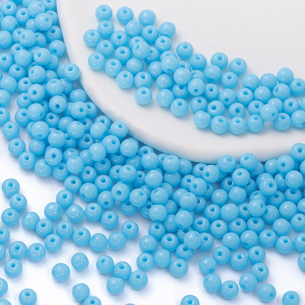Various Colors 4.5 MM Round Shape Glass Seed Beads for Bracelets and Jewelry Making WholesaleRhinestone
