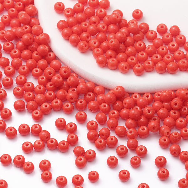 Various Colors 4.5 MM Round Shape Glass Seed Beads for Bracelets and Jewelry Making WholesaleRhinestone