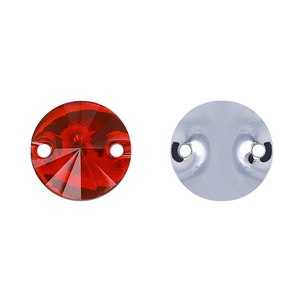 Rivoli Light Siam Resin Sew-on Rhinestones For Dance Costume WholesaleRhinestone