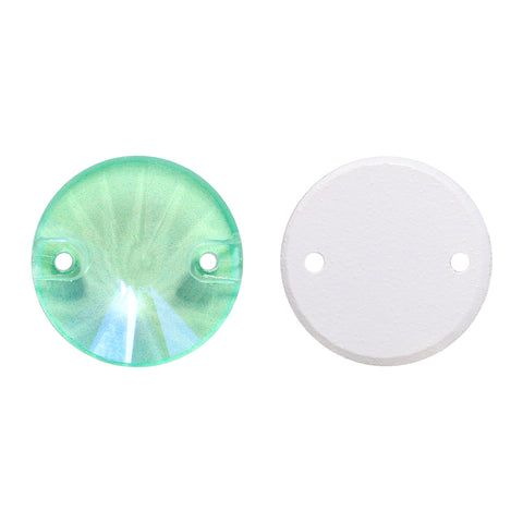 Electric Neon Greenwrap Rivoli Shape High Quality Glass Sew-on Rhinestones WholesaleRhinestone Huvudsaklig produktbild