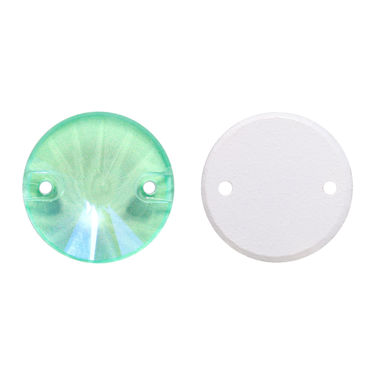 Electric Neon Greenwrap Rivoli Shape High Quality Glass Sew-on Rhinestones