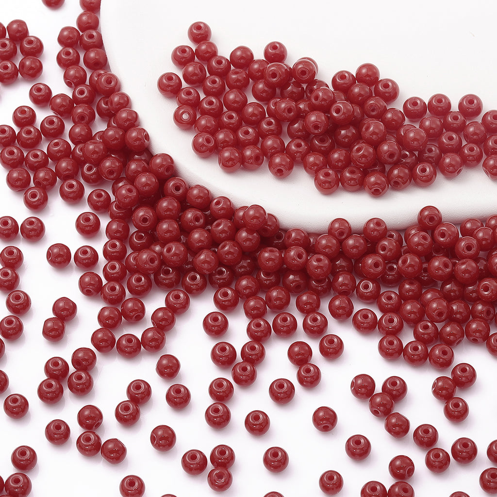 Various Colors 4.5 MM Round Shape Glass Seed Beads for Bracelets and Jewelry Making WholesaleRhinestone