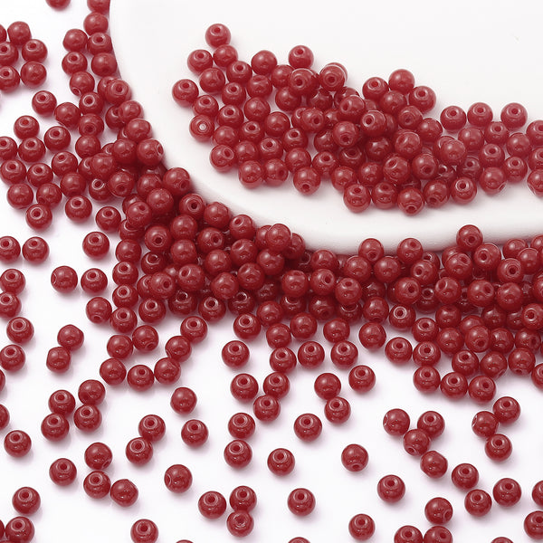 Various Colors 4.5 MM Round Shape Glass Seed Beads for Bracelets and Jewelry Making WholesaleRhinestone