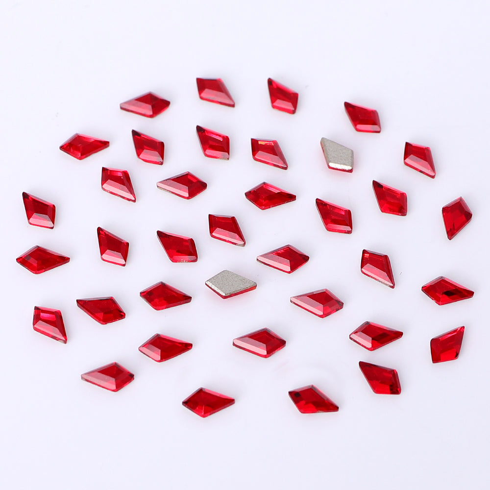 Arrow Shape Multi Colors Small Size Glass Beveled Flat Back Fancy Rhinestones For Nail Art WholesaleRhinestone