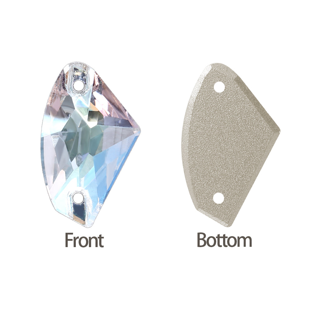 Crystal Transmission Galactic Shape High Quality Glass Sew-on Rhinestones
