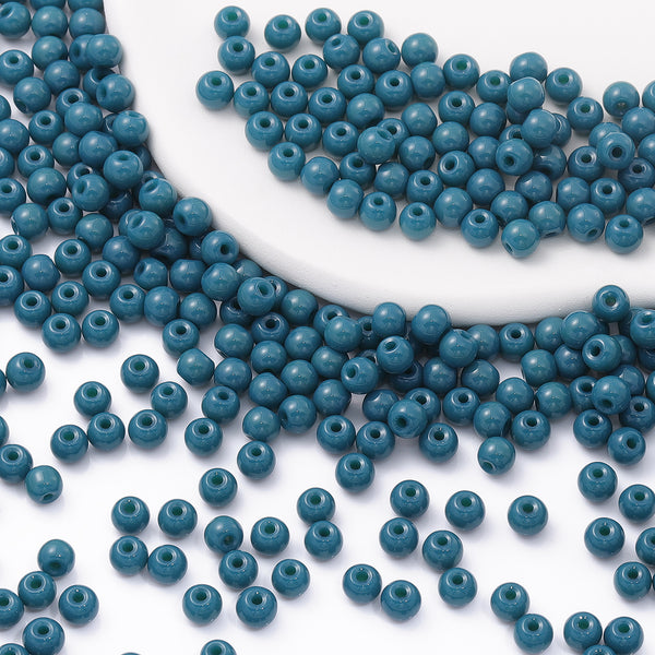 Various Colors 4.5 MM Round Shape Glass Seed Beads for Bracelets and Jewelry Making WholesaleRhinestone