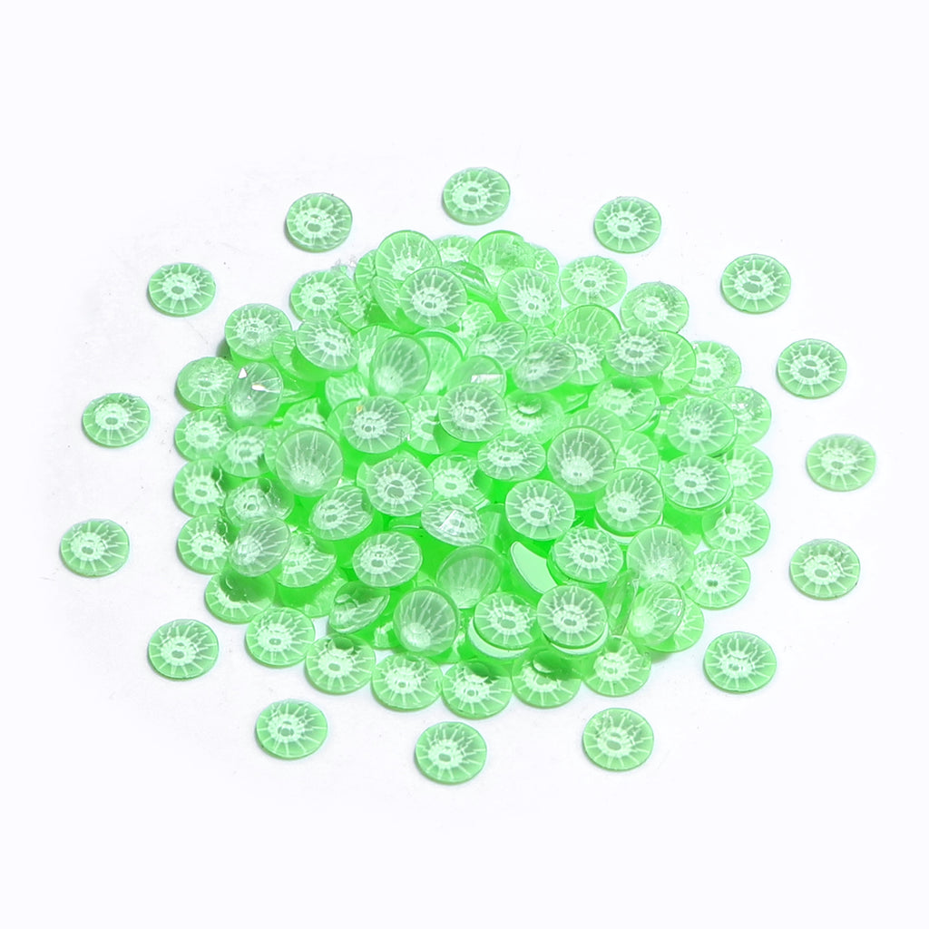 Neon Mint Mambo Glass FlatBack Neon Rhinestones WholesaleRhinestone