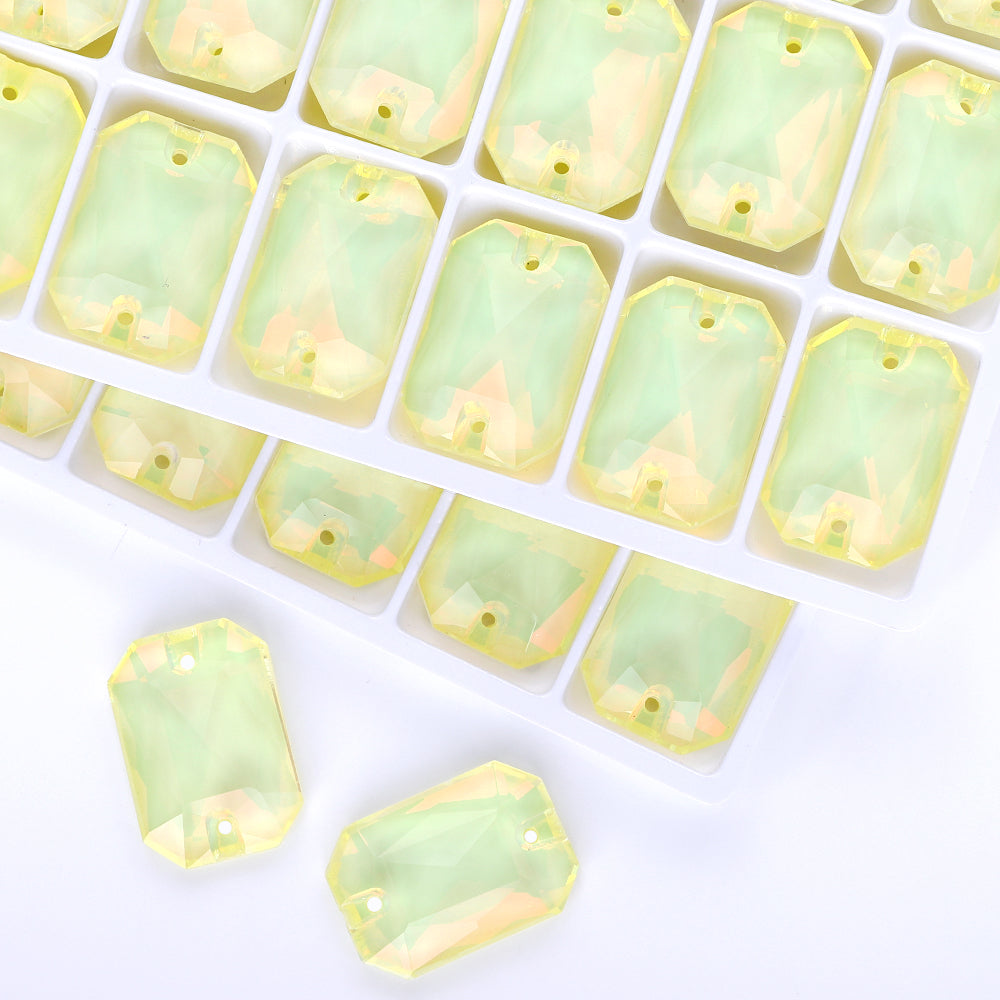Jonquil AM Octagon Shape High Quality Glass Sew-on Rhinestones WholesaleRhinestone