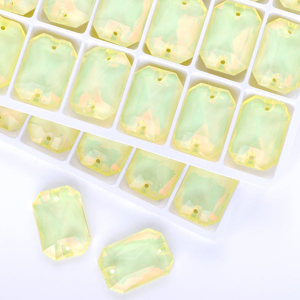 Jonquil AM Octagon Shape High Quality Glass Sew-on Rhinestones WholesaleRhinestone