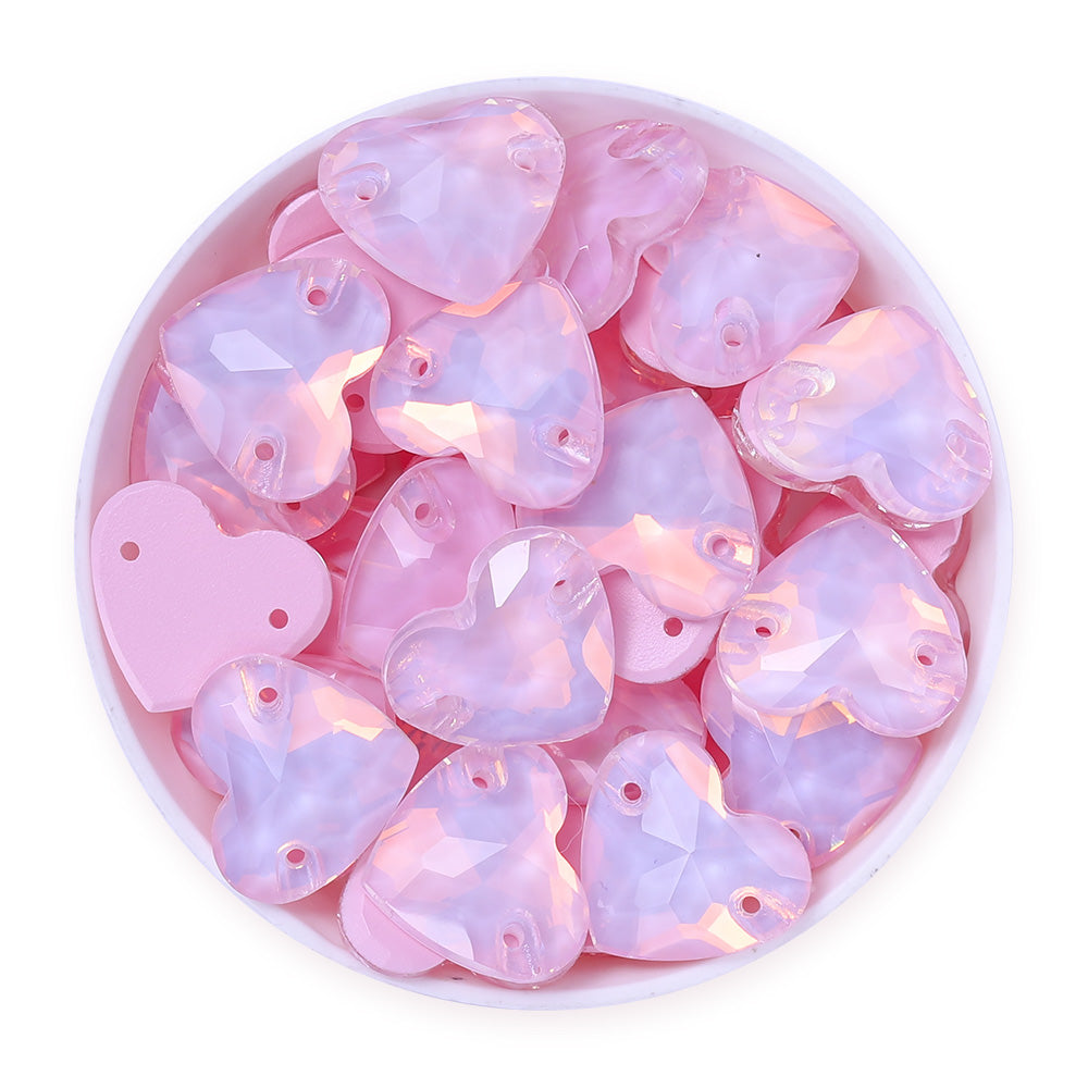 Rosaline AM Heart Shape High Quality Glass Sew-on Rhinestones WholesaleRhinestone Main image