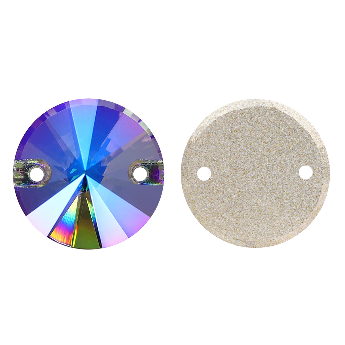 Black Diamond Shimmer Rivoli Shape High Quality Glass Sew-on Rhinestones WholesaleRhinestone