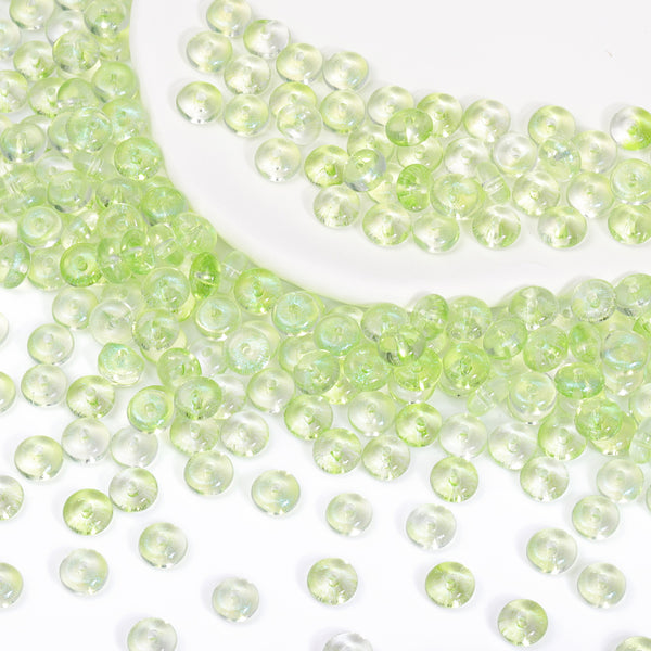 Various Colors Transparent Candy Series Lucky Buckle Shape Glass Seed Beads WholesaleRhinestone