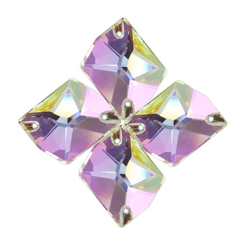 Luminous Green Cosmic Shape High Quality Glass Sew-on Rhinestones WholesaleRhinestone