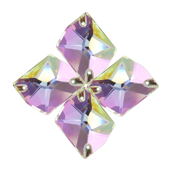 Luminous Green Cosmic Shape High Quality Glass Sew-on Rhinestones WholesaleRhinestone