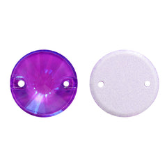 Electric Neon Violet Rivoli Shape High Quality Glass Sew-on Rhinestones