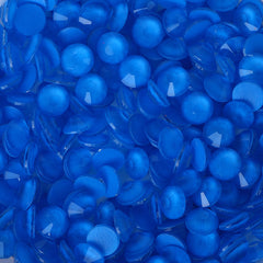 Mocha Neon Dk Blue Glass Flat Back Rhinestones