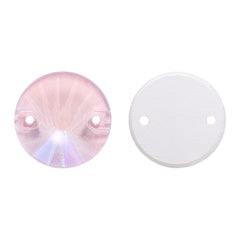 Electric Neon Light Rose Rivoli Shape High Quality Glass Sew-on Rhinestones