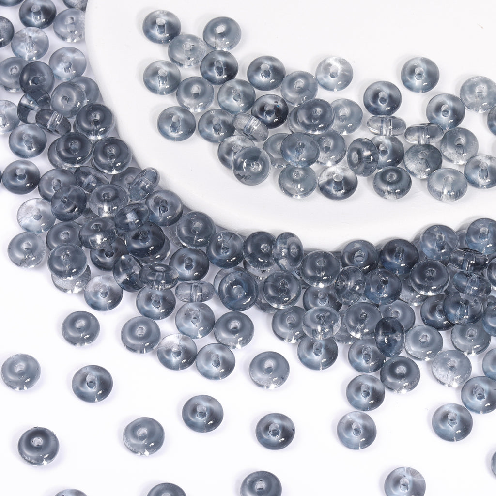Various Colors Transparent Candy Series Lucky Buckle Shape Glass Seed Beads WholesaleRhinestone