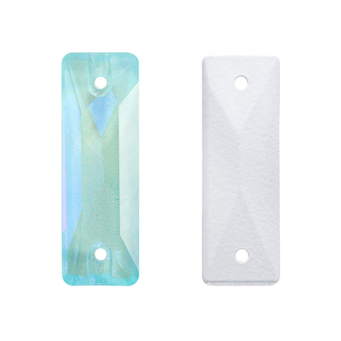 Electric Neon Light Azore Cosmic Baguette Shape High Quality Glass Sew-on Rhinestones WholesaleRhinestone Immagine principale del prodotto